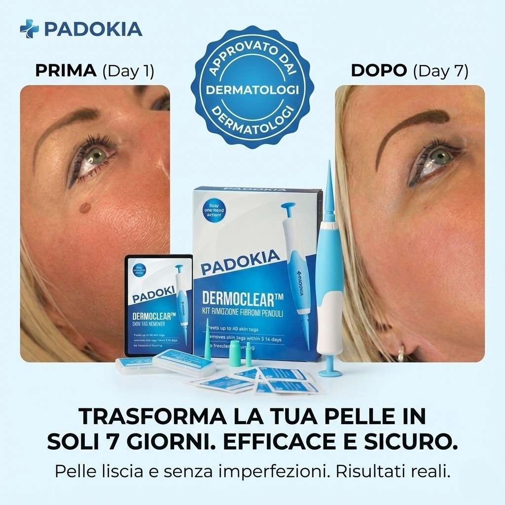 DermoClear™ – Addio ai Fibromi Penduli!